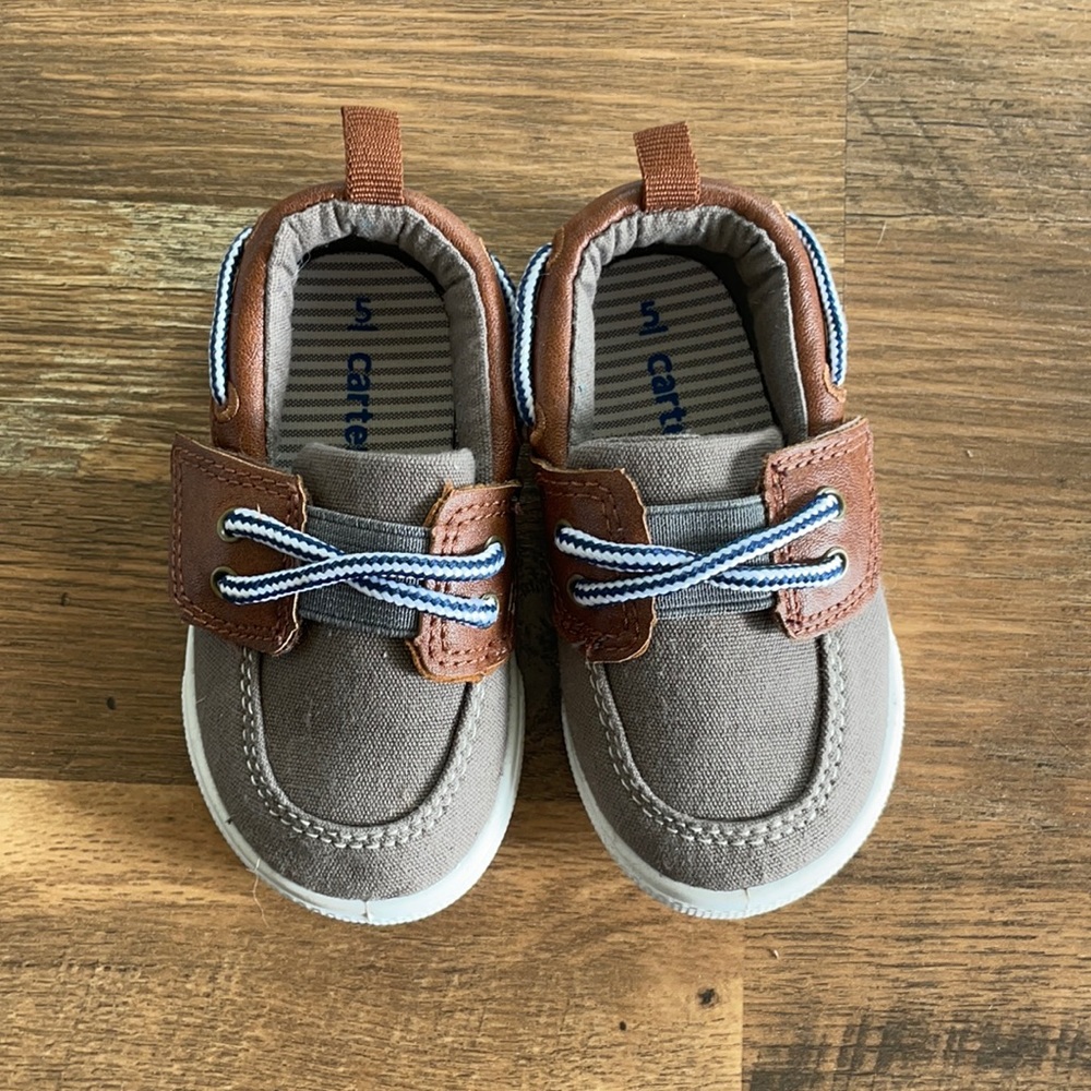Kids Carter’s boat shoes